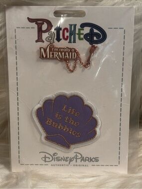 Disney Parks Patched The Little Mermaid Dinglehopper Pin Patch Set